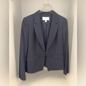 Boss Navy Pinstripe Suit Jacket
